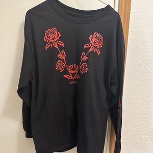 Long sleeve flowers shirt
